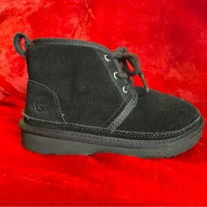 Black UGG Neumal Tasman lace up ankle boots for kids size 13 little kids